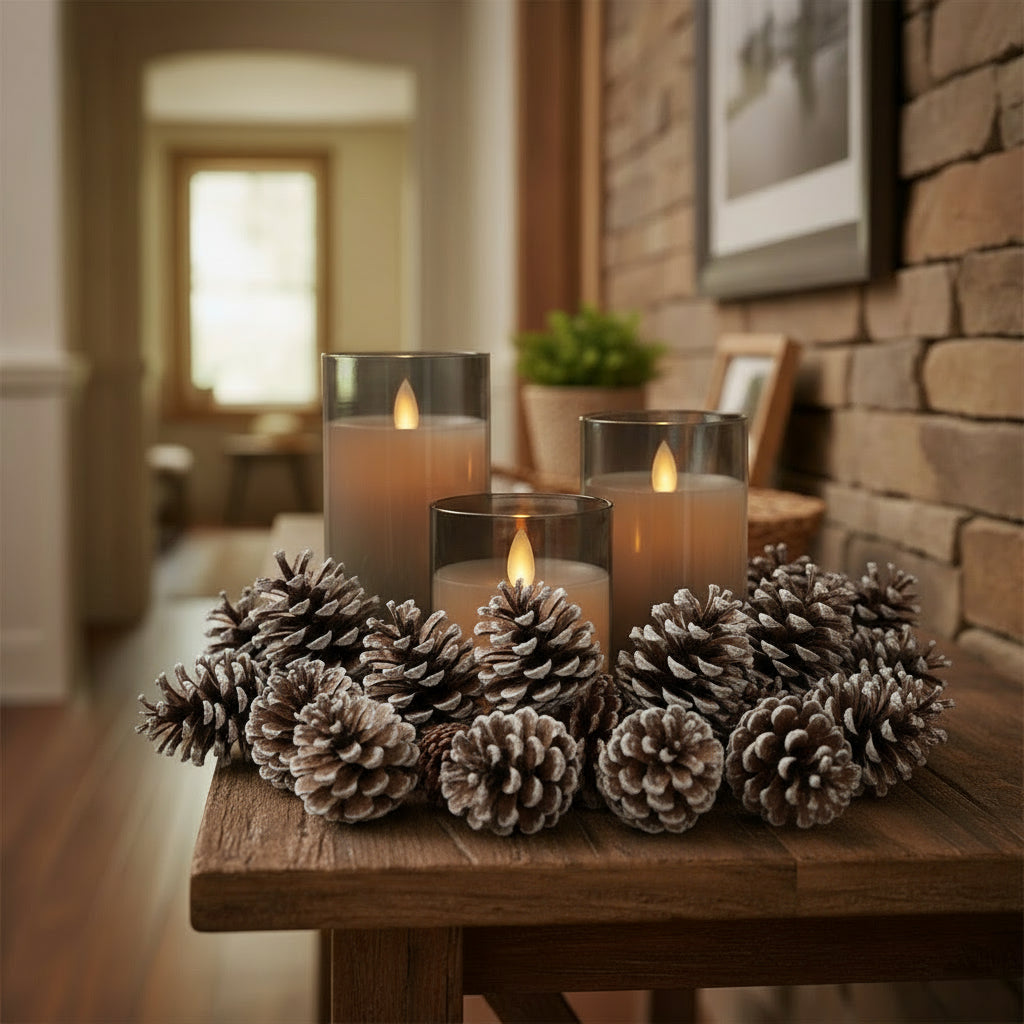 Flameless Candles 3D Electric LED Candle Battery Operated with Remote Control