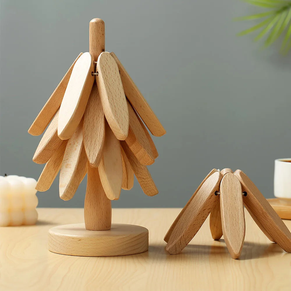 Wooden Trivet Heat Insulation Mat