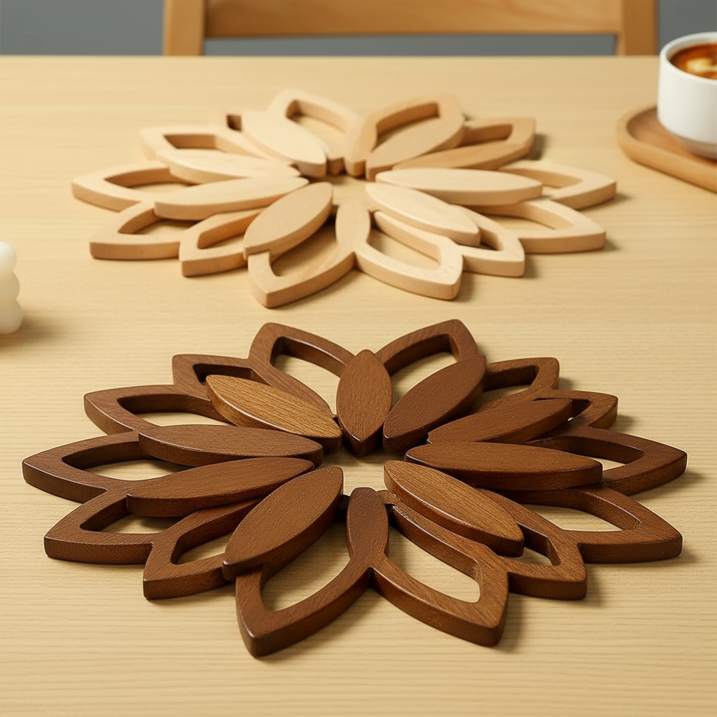 Wooden Trivet Heat Insulation Mat
